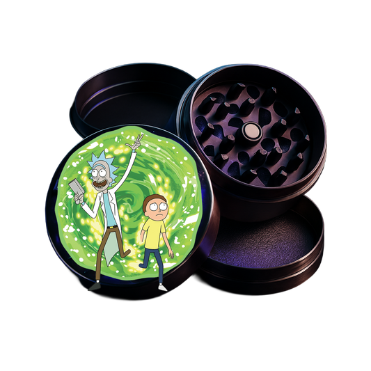 Grinder 50 mm 4 piezas - Rick y Morty