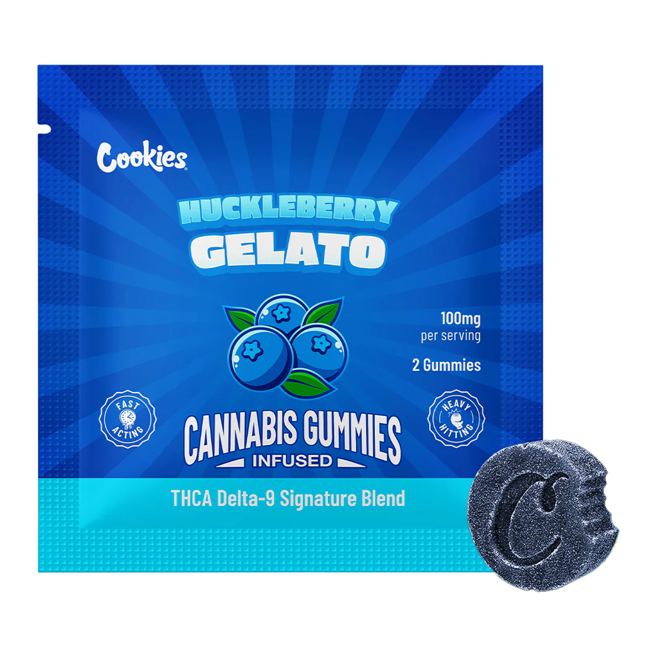 Cookies- THCA/Delta 9 Special Blend Infused Gummy Huckleberry Gelato